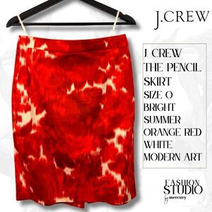 J. Crew The Pencil Skirt  Modern Art